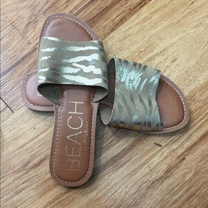 Beach by Matisse Zebra Print Sandals